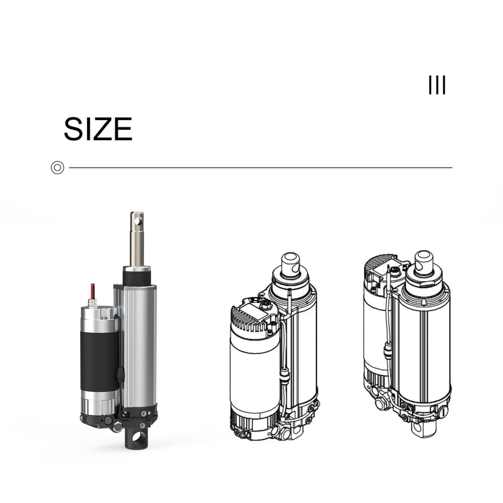 SLA-EHA 30000N load electric hydraulic linear actuator with hall sensor thumbnail 5