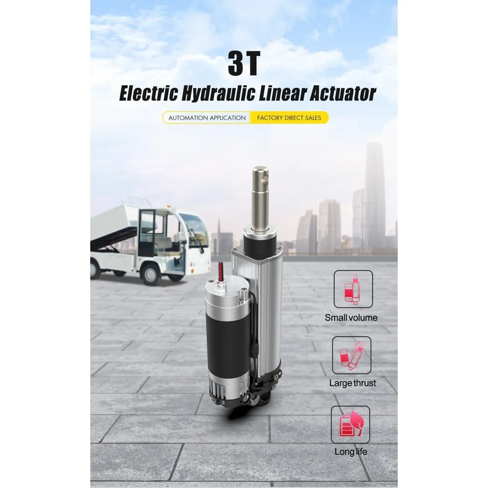 SLA-EHA 30000N load electric hydraulic linear actuator with hall sensor