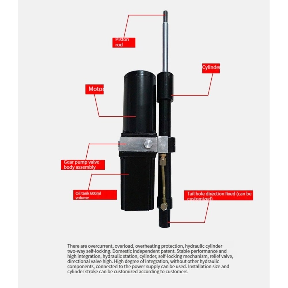 SLA-TG20S 4000N Electric hydraulic linear actuator thumbnail 4