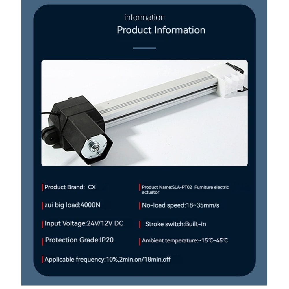 SLA-PT02 linear actuator for bed thumbnail 3