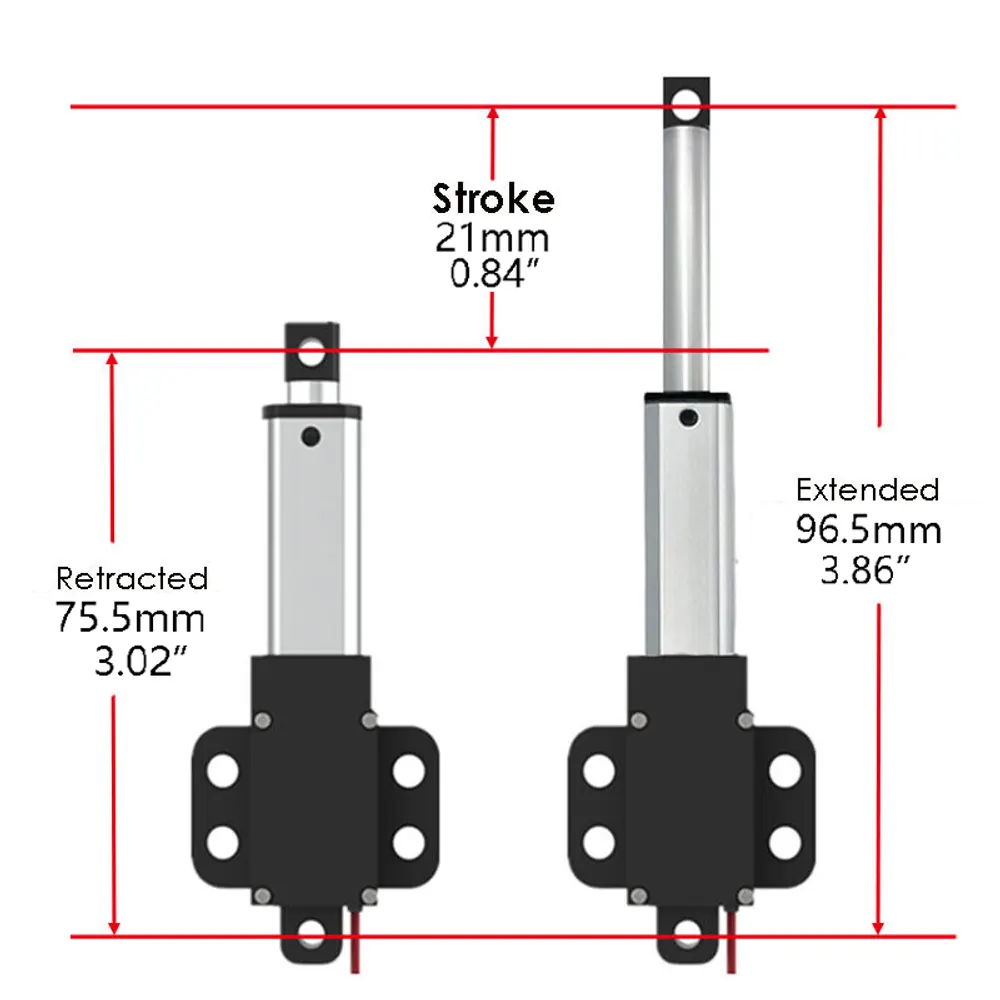 SLA-T01-W 21mm stroke linear actuator