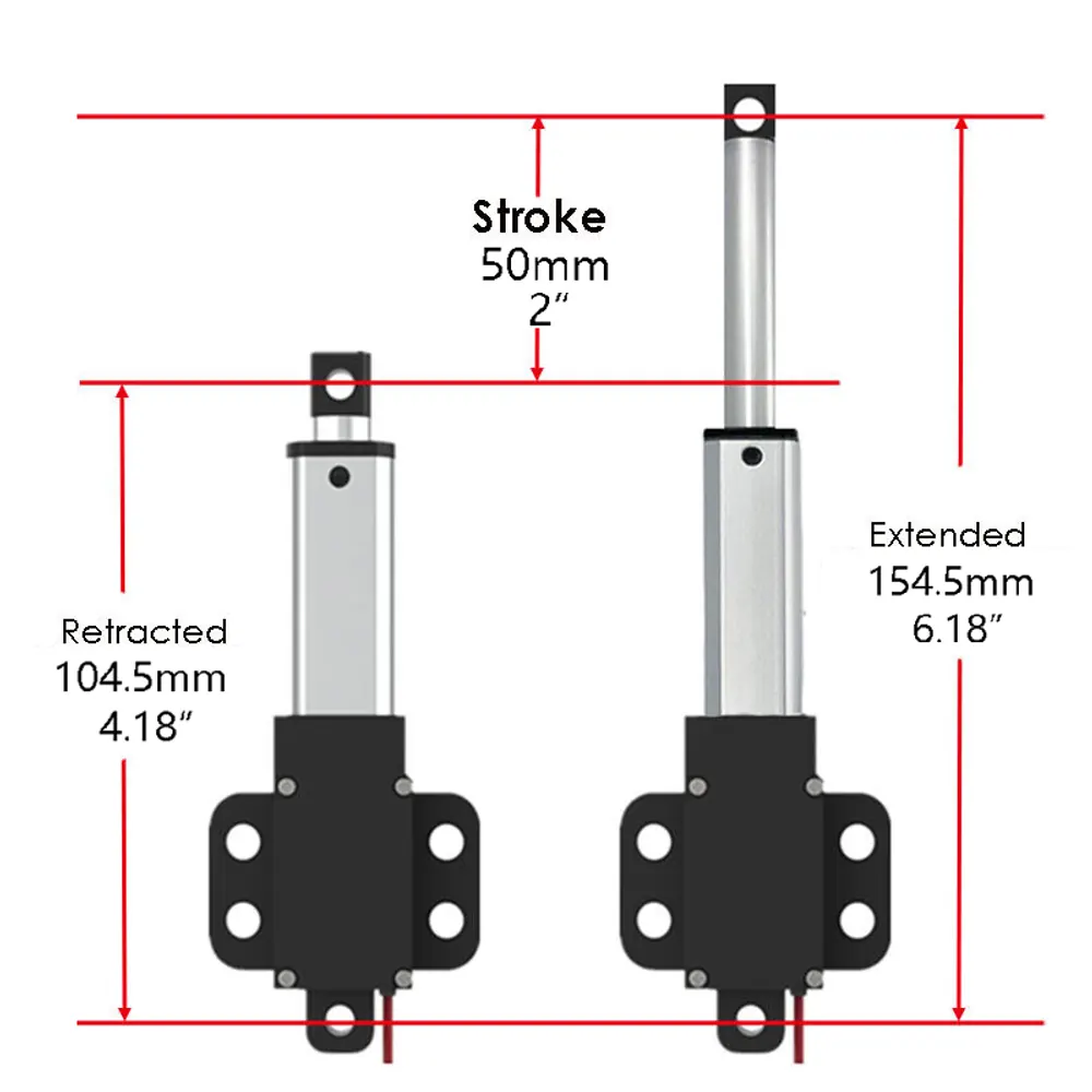 SLA-T01-W 50mm stroke linear actuator