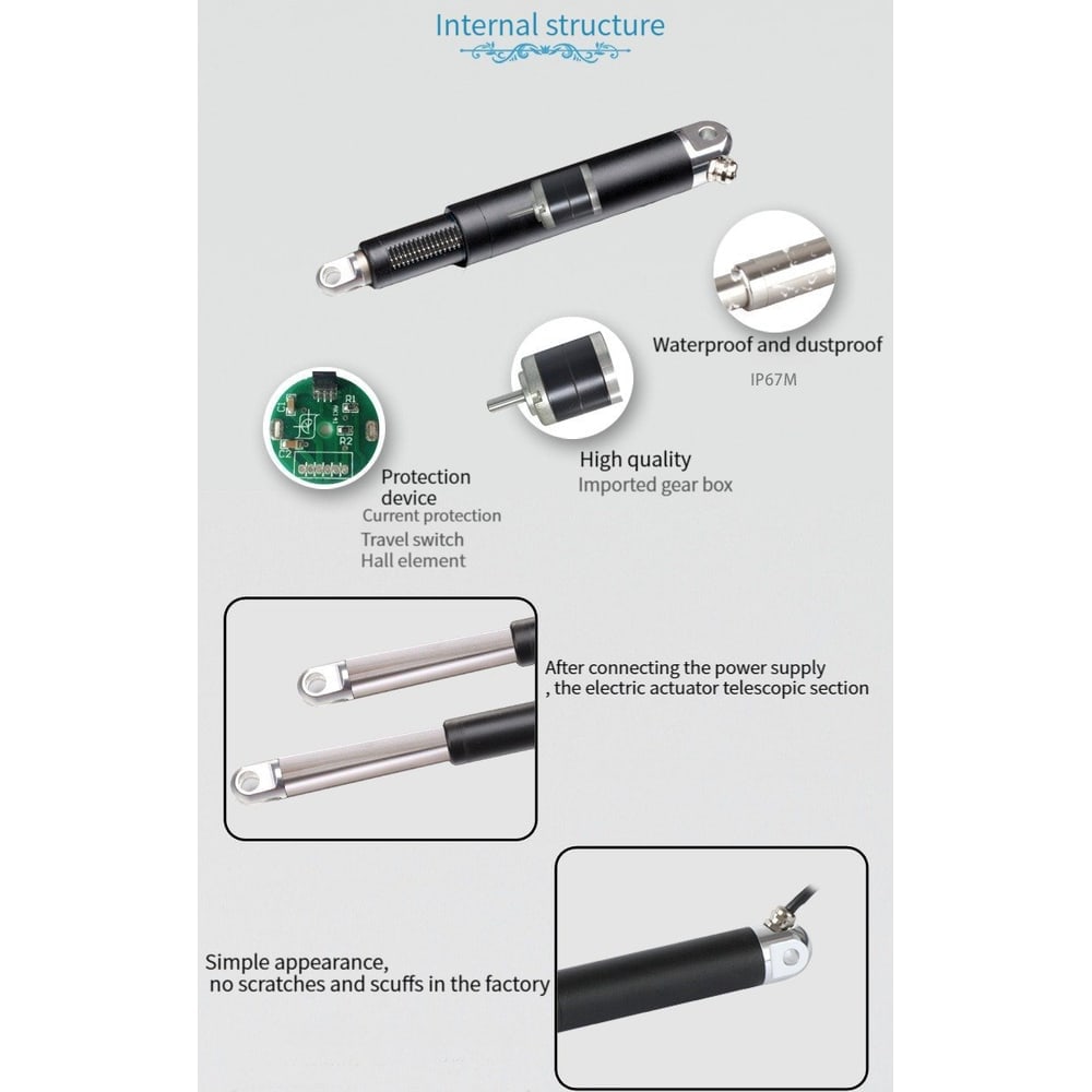SLA-T52 6000N IP68 waterproof linear actuator thumbnail 3