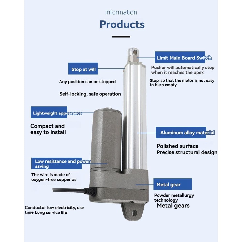 SLA022 2000N low noise linear actuator thumbnail 4