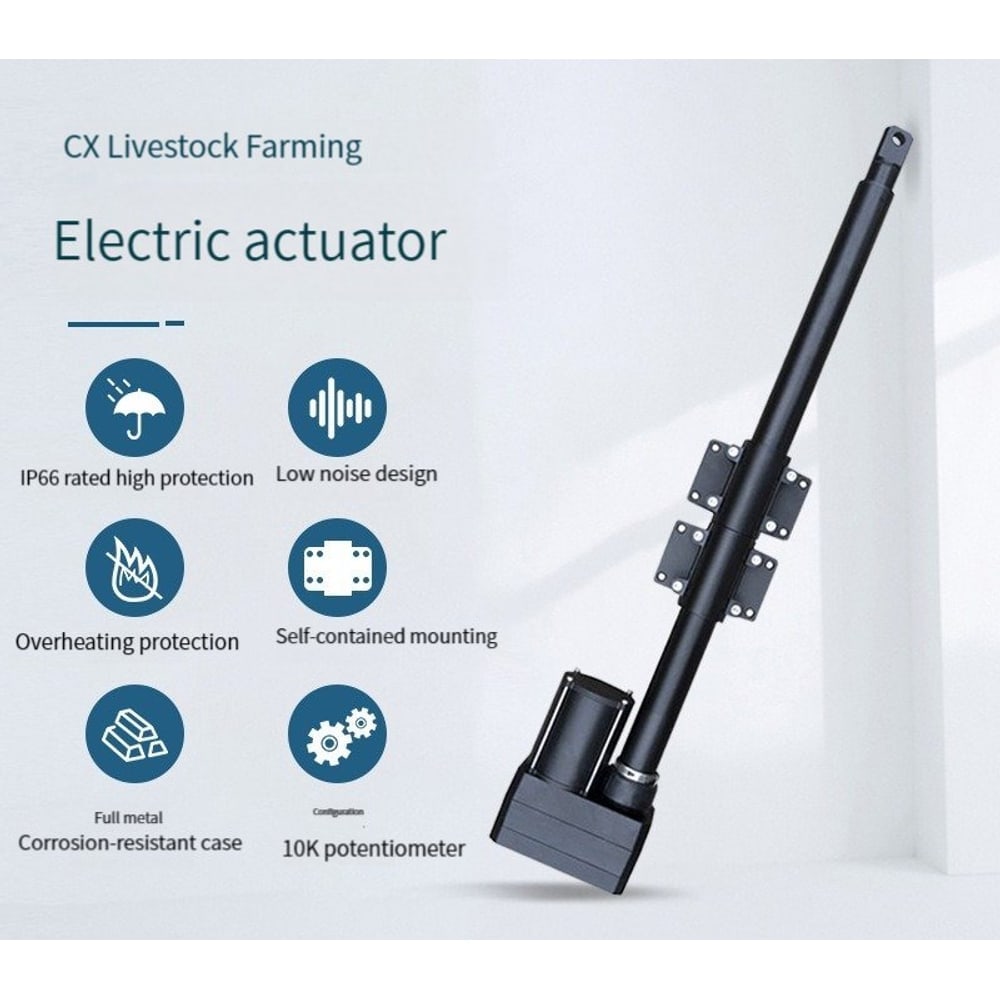 SLA024 5000N AC/DC linear actuator for Farm Ventilation thumbnail 4