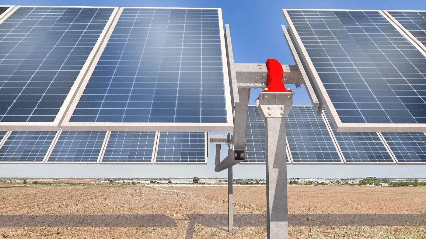 VH7 7-Inch Slewing Drive for Solar Tracker | 24VDC Vertical Worm Gear Drive